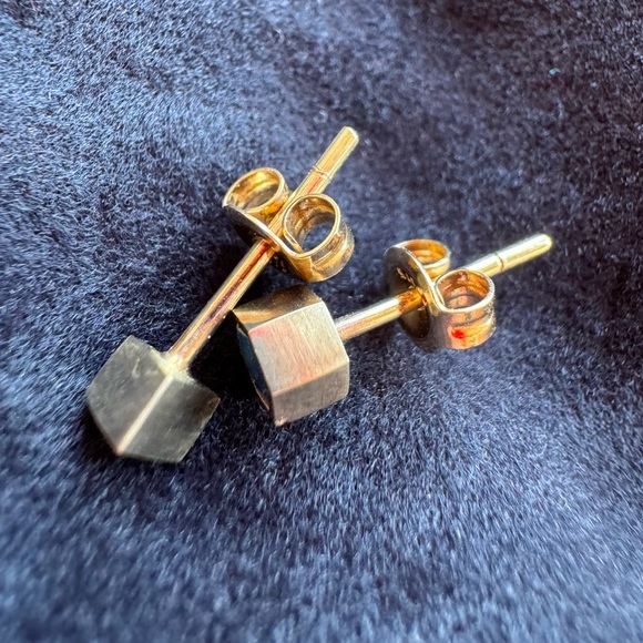 Melanie Katsalidis Gold and Opal Stud Earrings - Picture 3 of 6